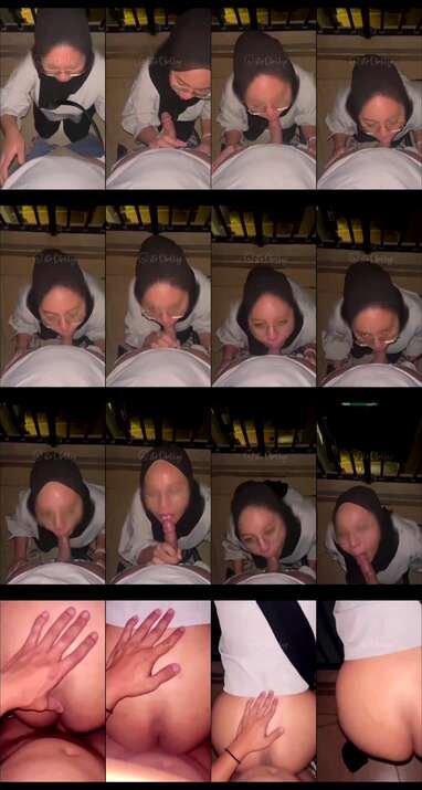 Disepong Wanita Jilbab Berkacamata di Balkon Viral