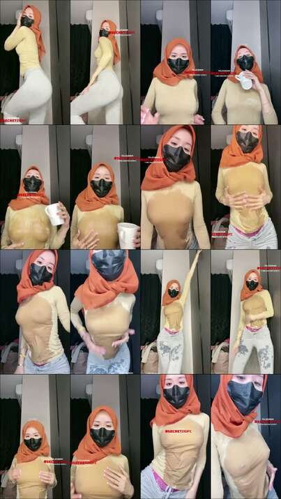 ukhti hijab live basah basahan tanpa bra