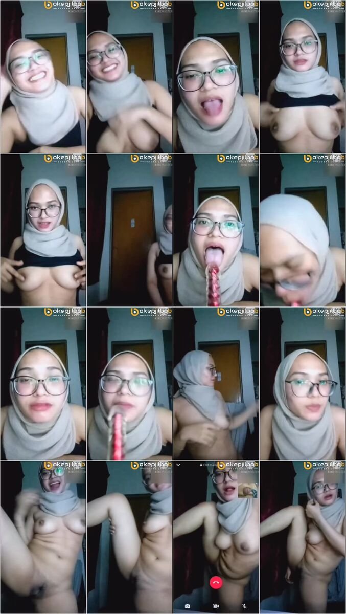 Ukhti hijab Liat Kontol Melet melet pengen ngemut