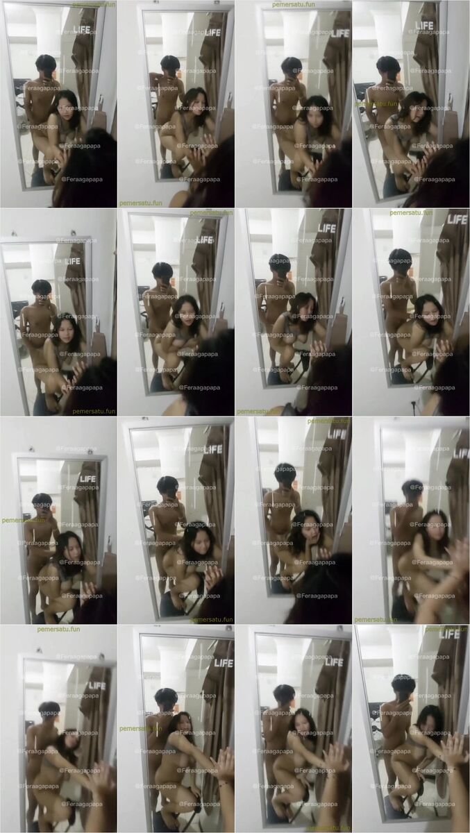 fera nungging di depan kaca