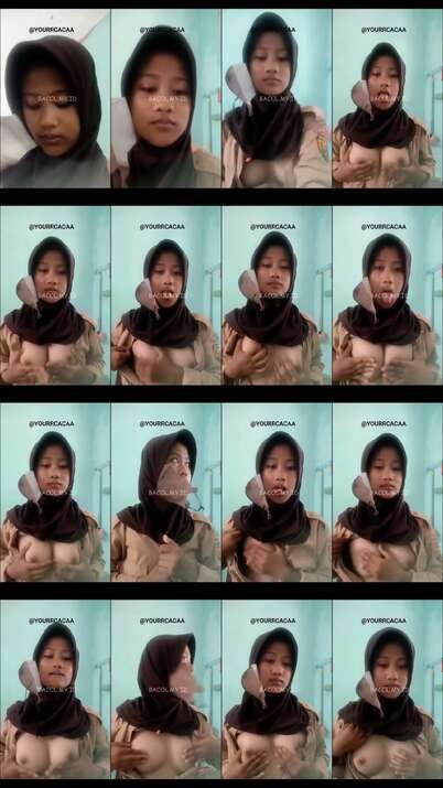 caca pramuka hijab remas nenen