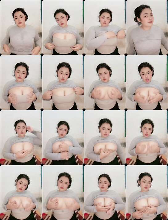 achelly pamer susu montok