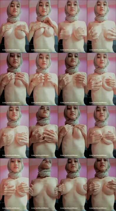 Hijab cantik remas tete gede