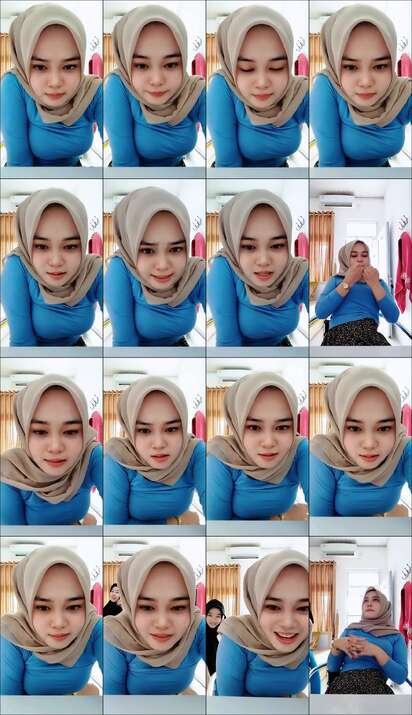 Indah Hijab Melon Mentul Lagi Ngobrol Santuy